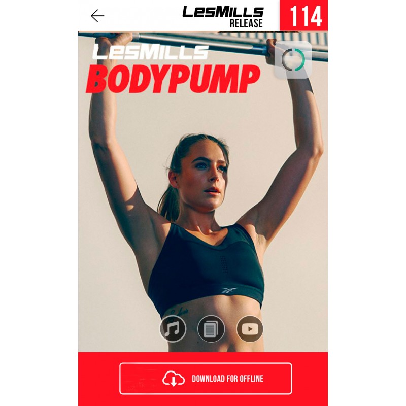 [Hot Sale]LesMills Routines BODY PUMP 114 New Release BP114 DVD, CD & Notes